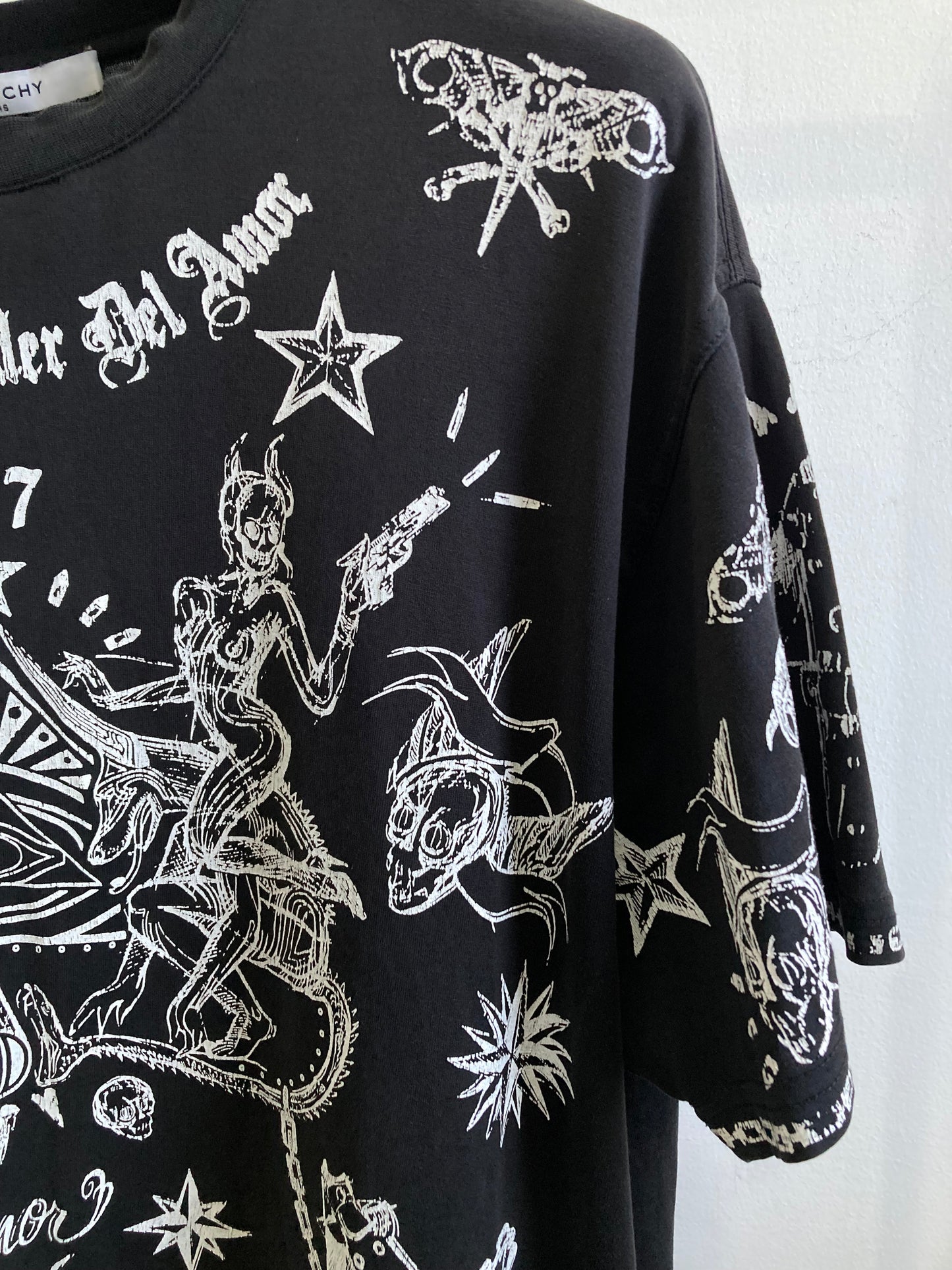 Givenchy Elmerinda Print Cotton T Shirt Large