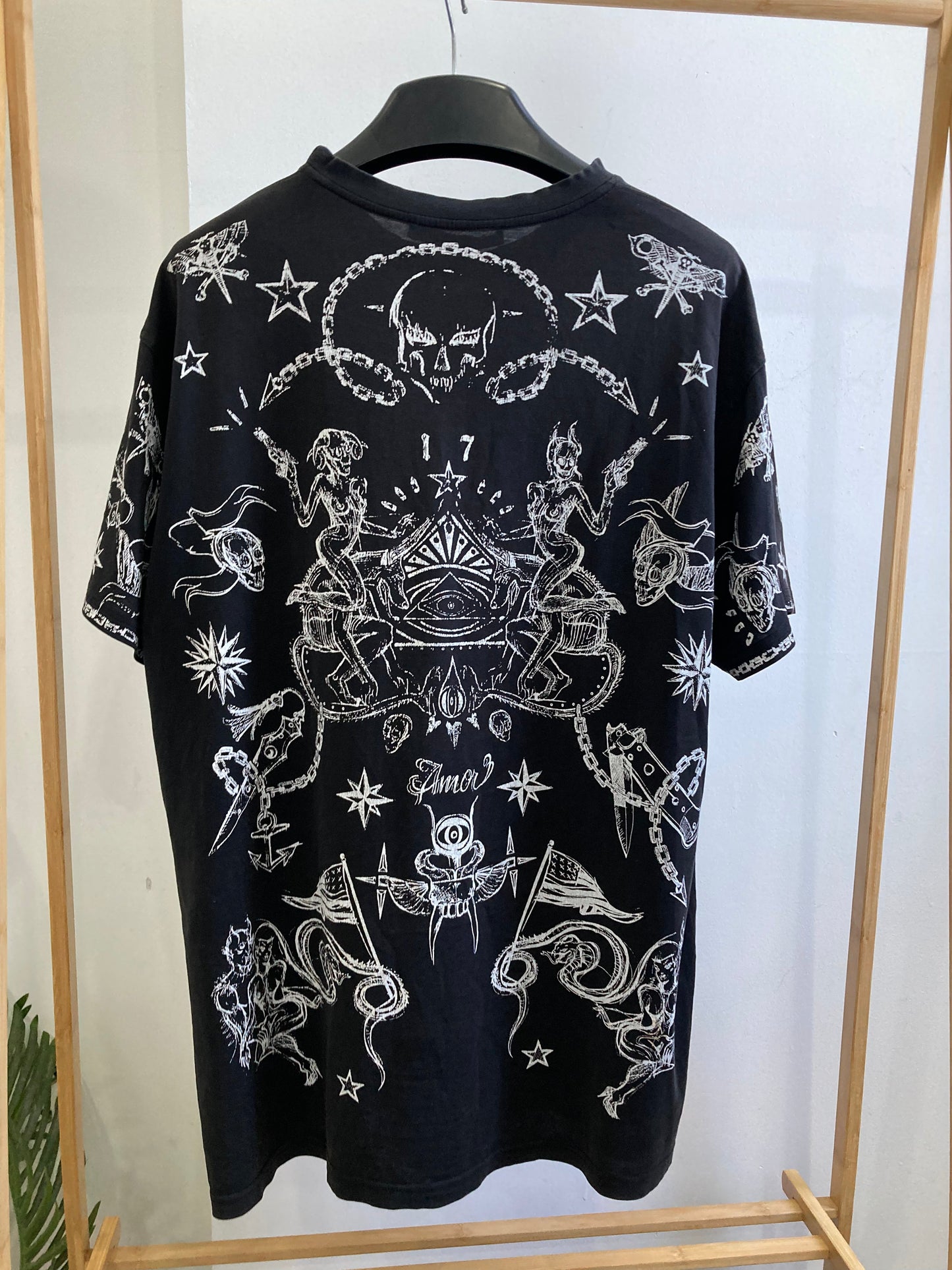 Givenchy Elmerinda Print Cotton T Shirt Large