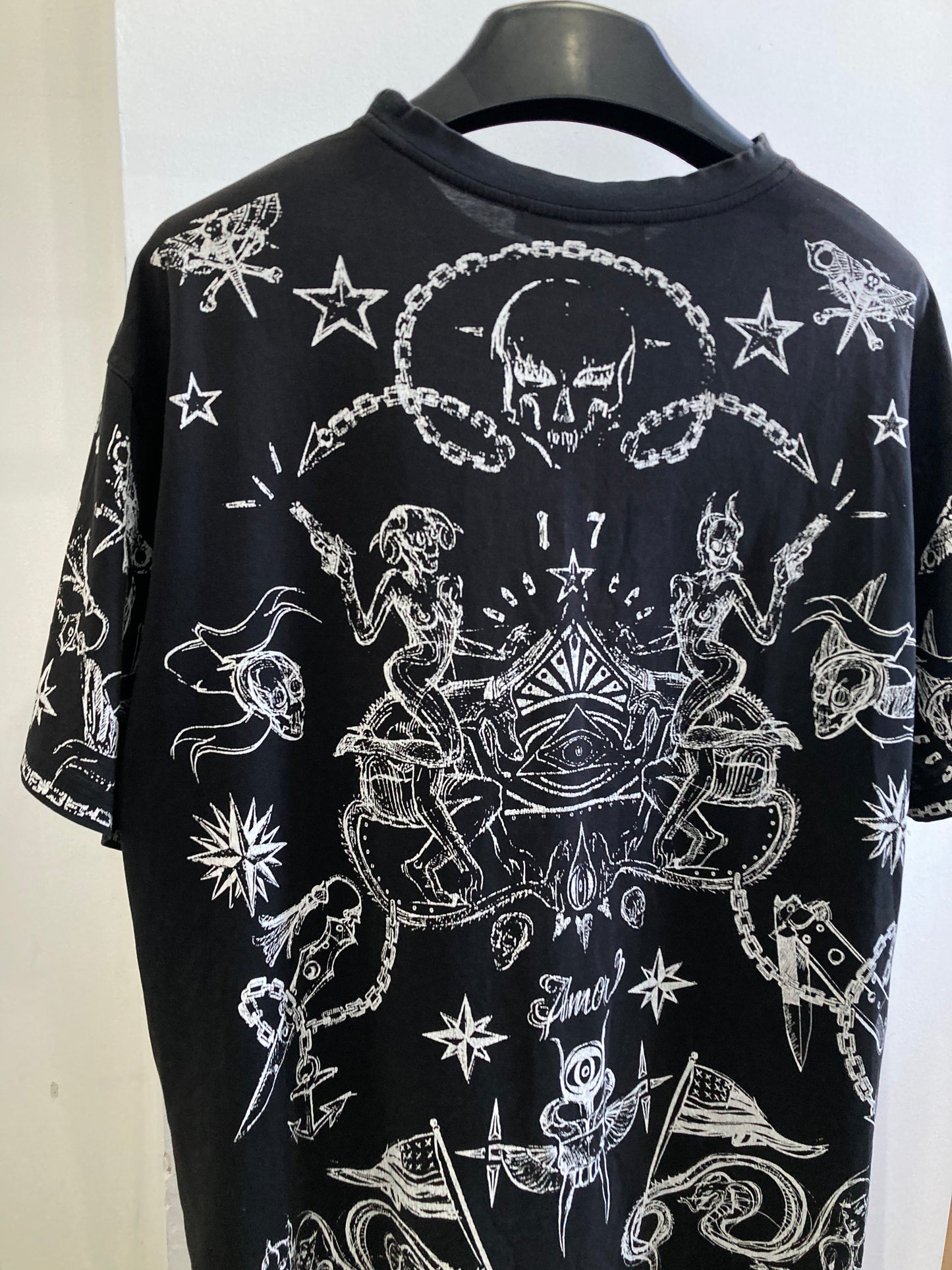 Givenchy Elmerinda Print Cotton T Shirt Large