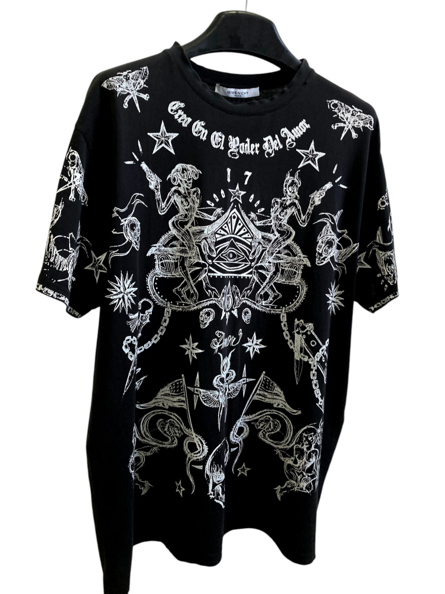 Givenchy Elmerinda Print Cotton T Shirt Large