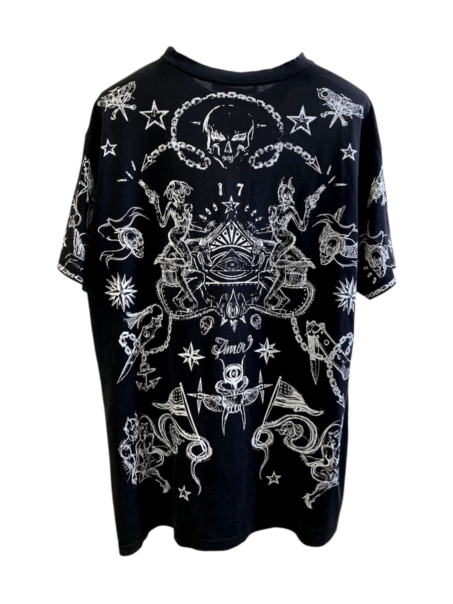 Givenchy Elmerinda Print Cotton T Shirt Large