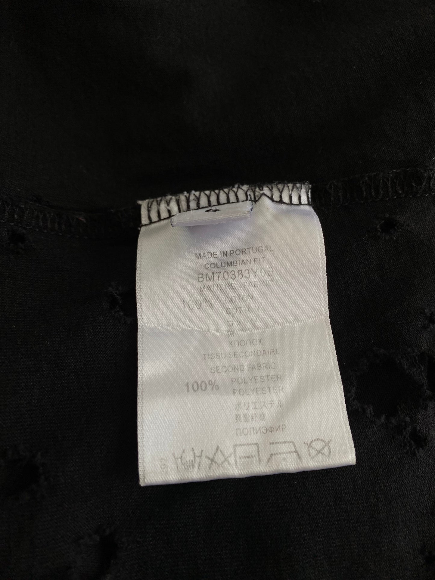 Givenchy Logo Distressed Black Cotton T Shirt S