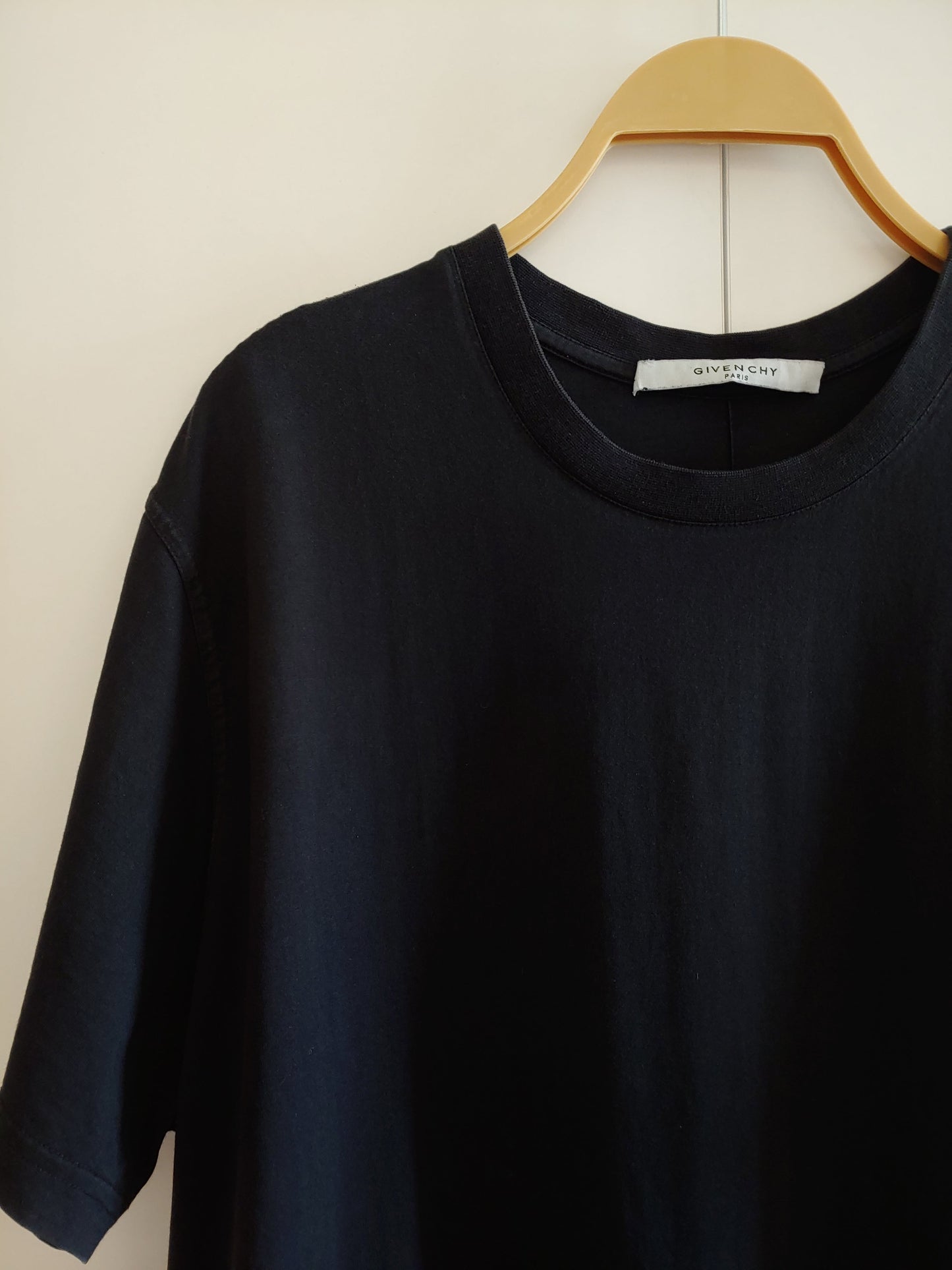 Givenchy Sunset Logo Black Cotton T Shirt S Oversized