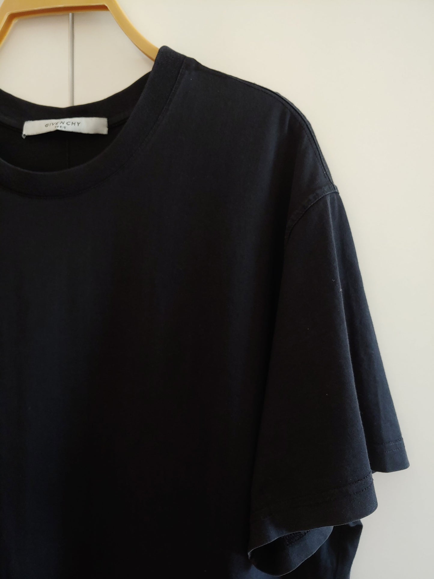 Givenchy Sunset Logo Black Cotton T Shirt S Oversized