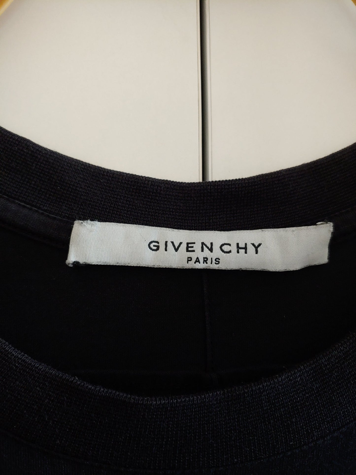 Givenchy Sunset Logo Black Cotton T Shirt S Oversized