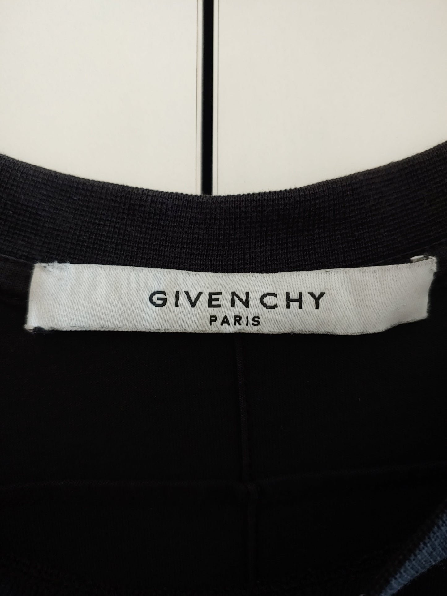 Givenchy Sunset Logo Black Cotton T Shirt S Oversized