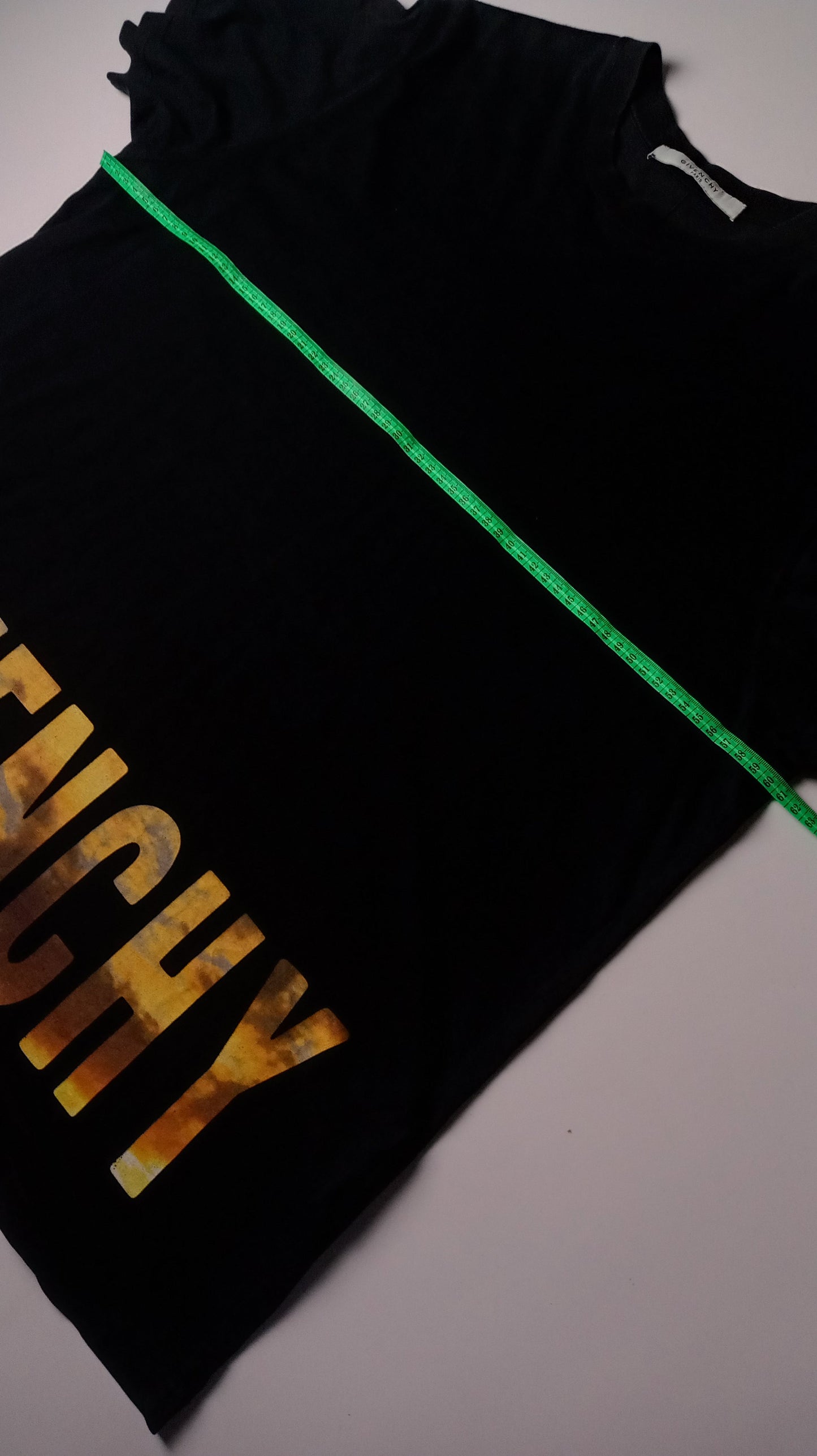 Givenchy Sunset Logo Black Cotton T Shirt S Oversized