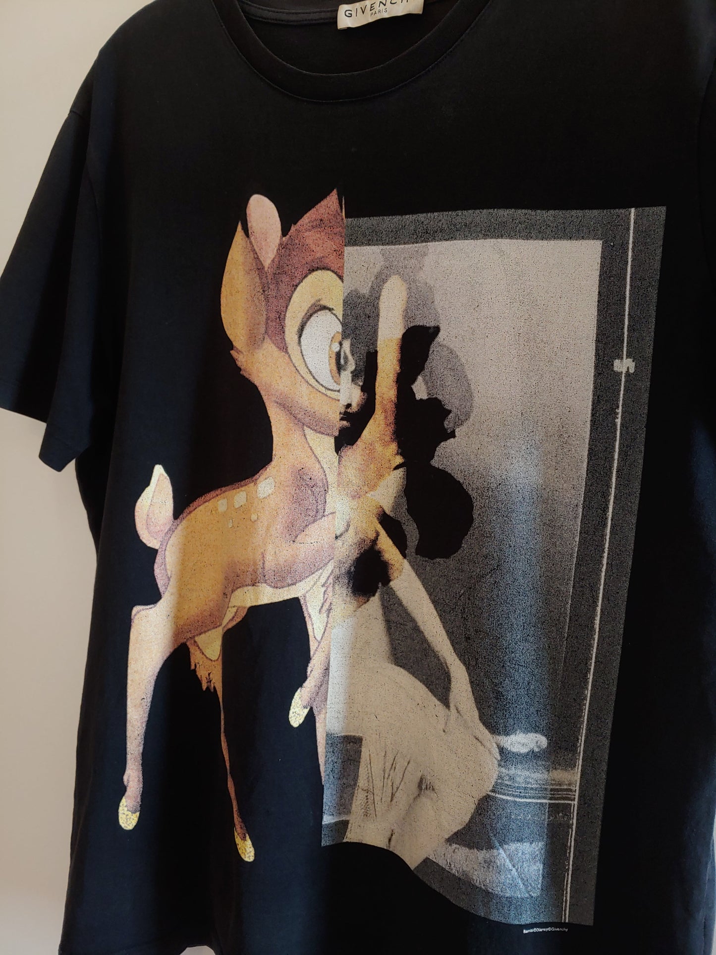Givenchy Bambi Print Cotton T Shirt Xs Oversized