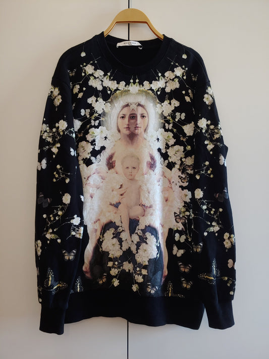 Givenchy Madonna Floral Print  Sweatshirt Xs