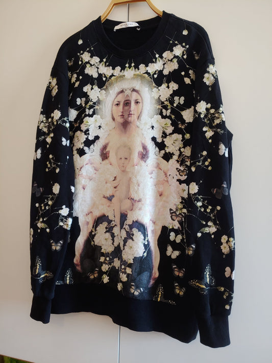 Givenchy Madonna Floral Print  Sweatshirt Xs