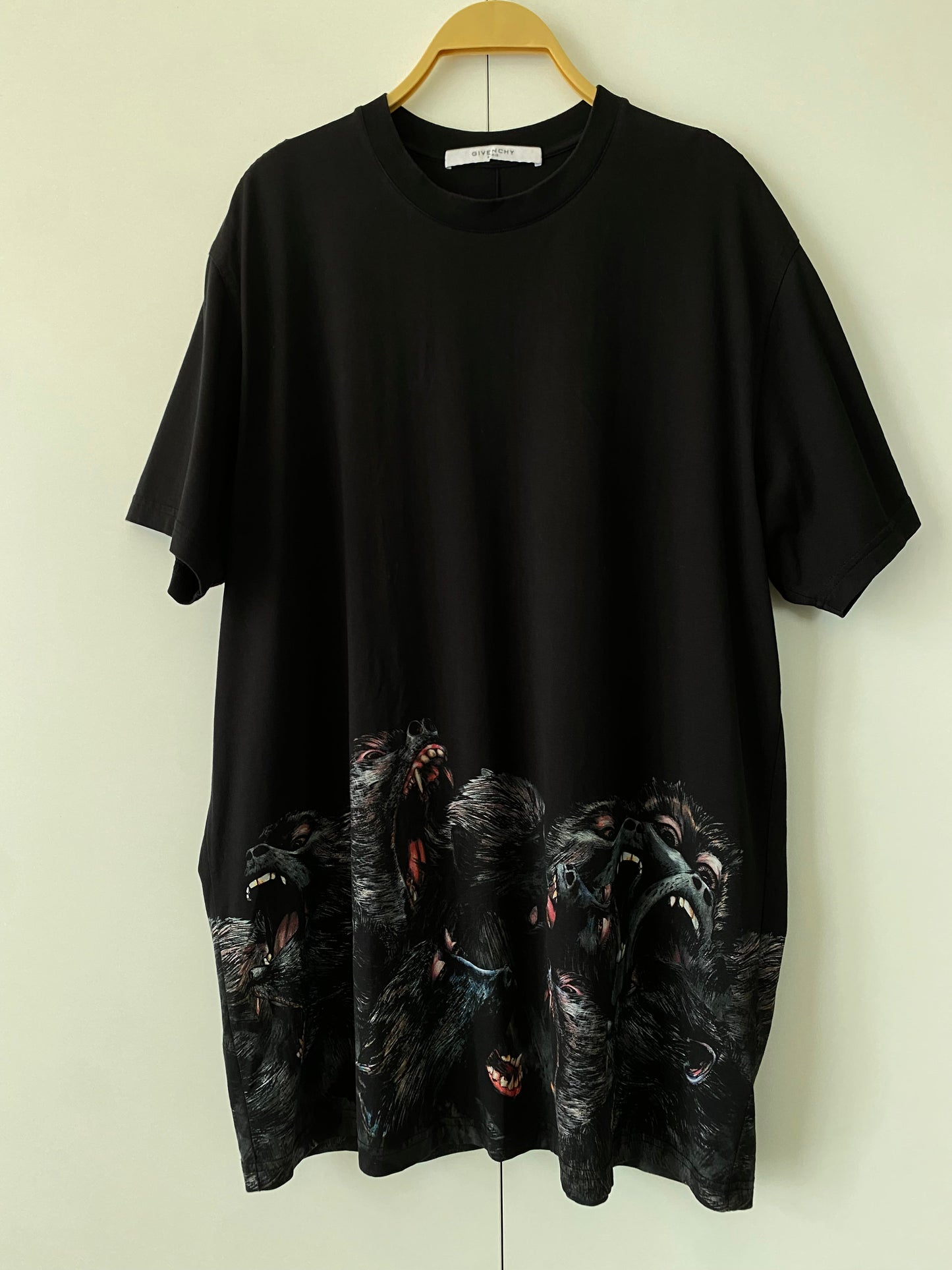 Givenchy Monkey Print Black Cotton T Shirt Large Oversized