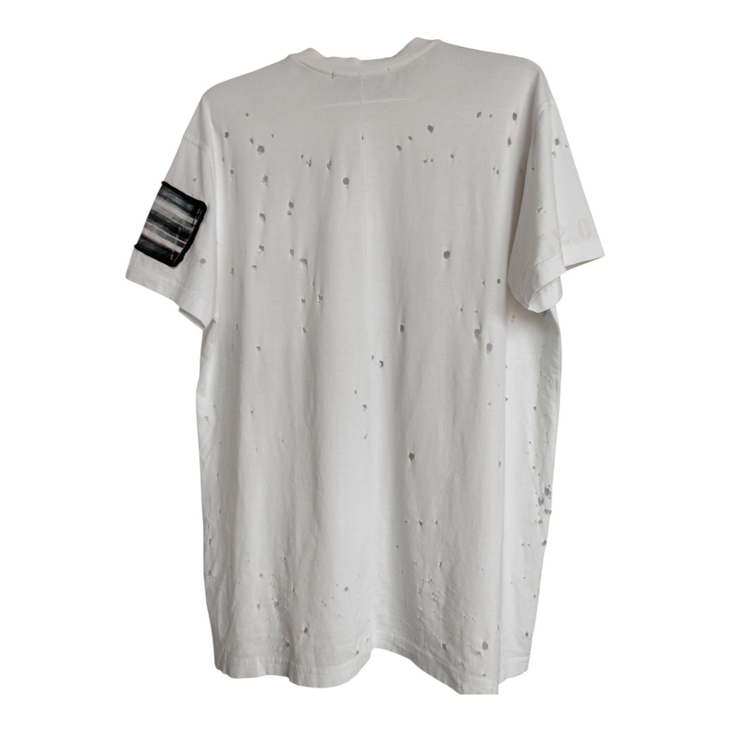 Givenchy Jesus Patch Distressed T Shirt Xs Oversized