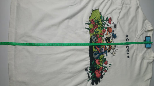 Gucci Disney Donald Duck  Off White Cotton T Shirt  M Regular Fit