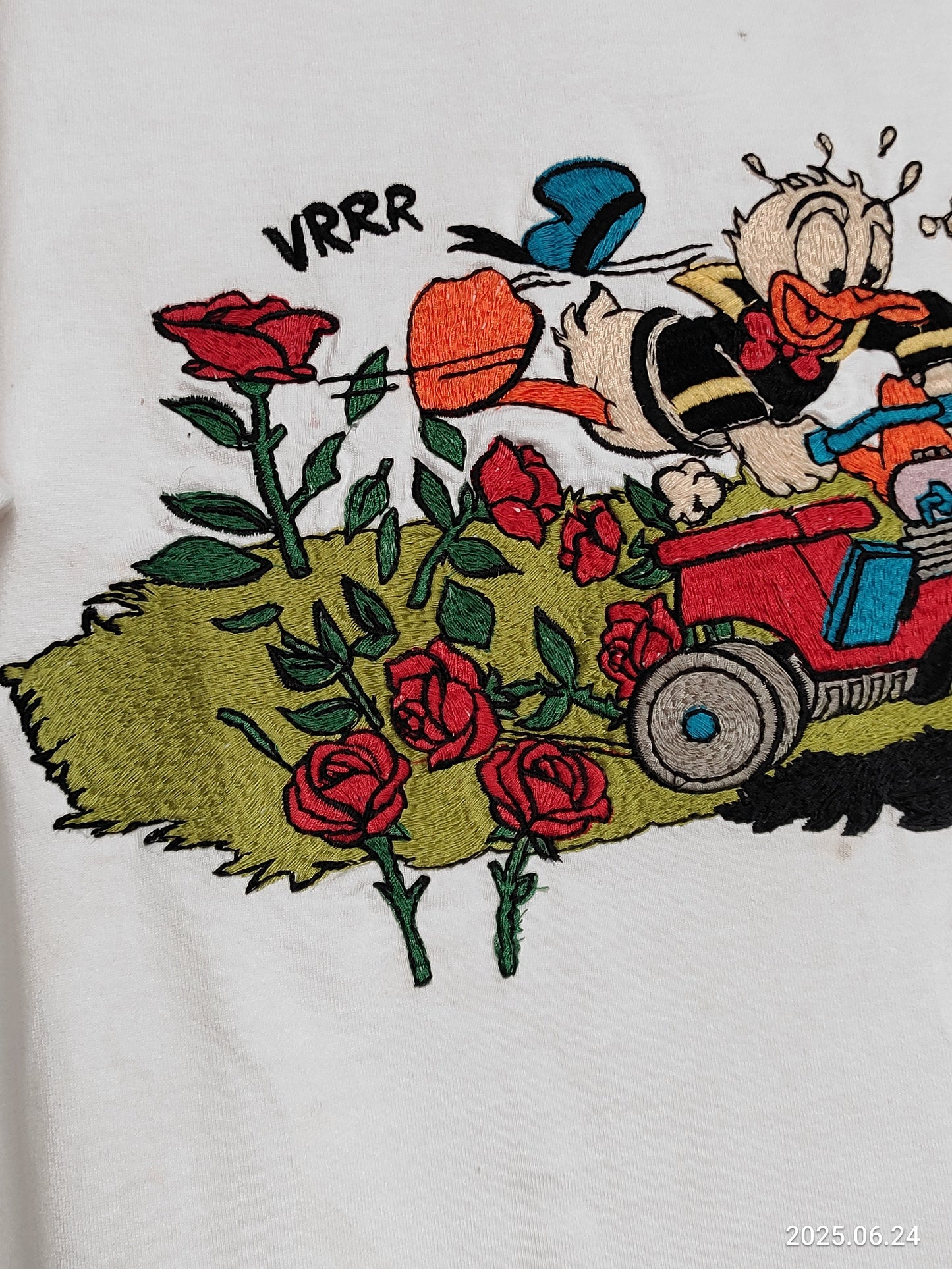 Gucci Disney Donald Duck  Off White Cotton T Shirt  M Regular Fit