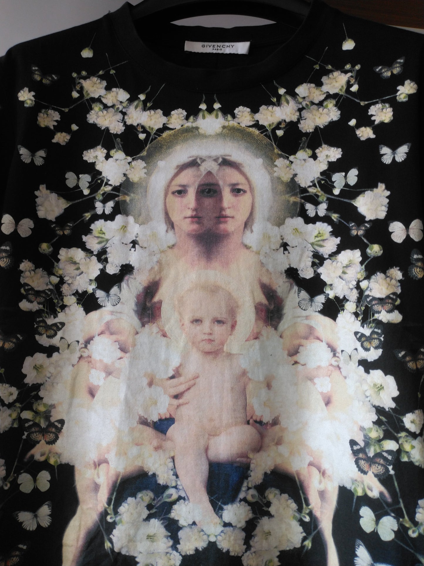 Givenchy Madonna Black Cotton T Shirt