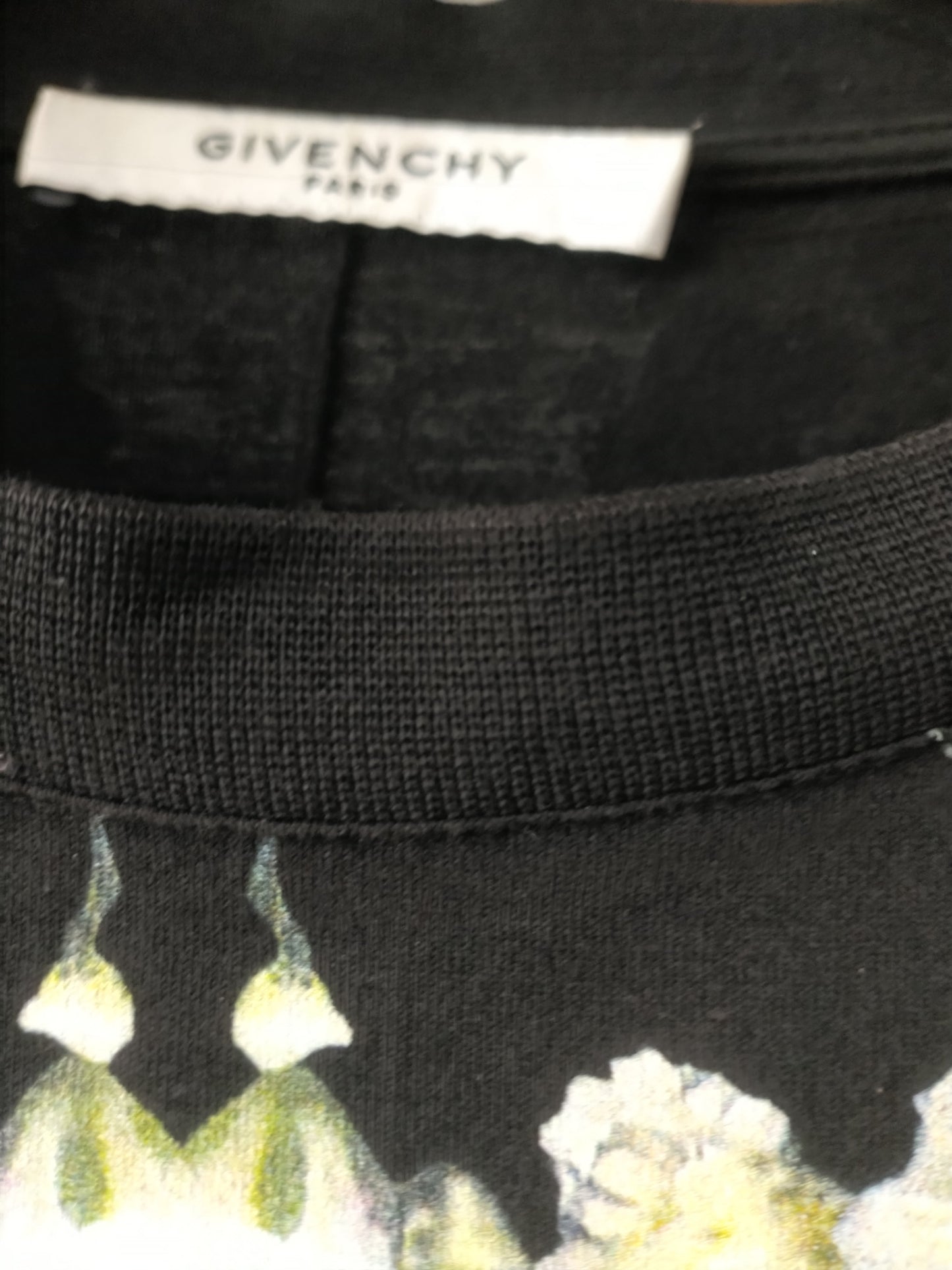 Givenchy Madonna Black Cotton T Shirt
