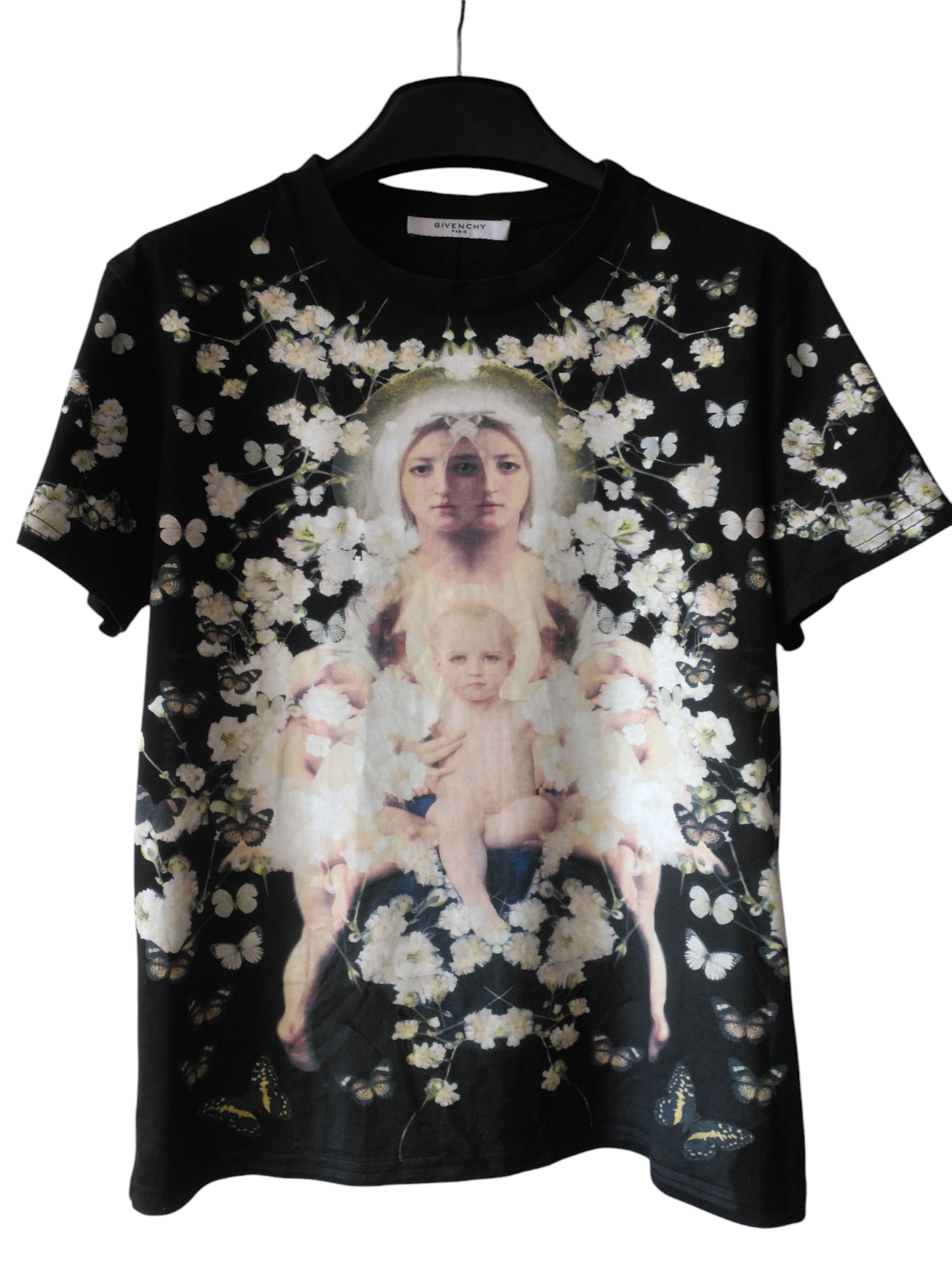 Givenchy Madonna Black Cotton T Shirt