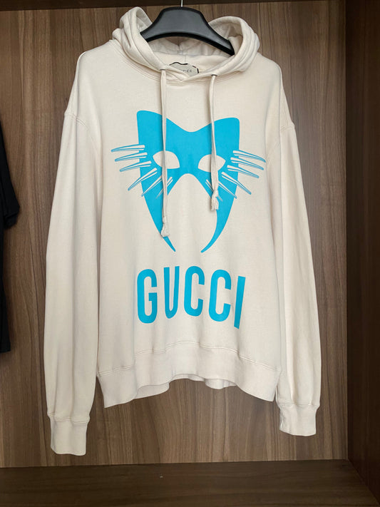 Gucci Ivory Mask Hooded Sweatshirt