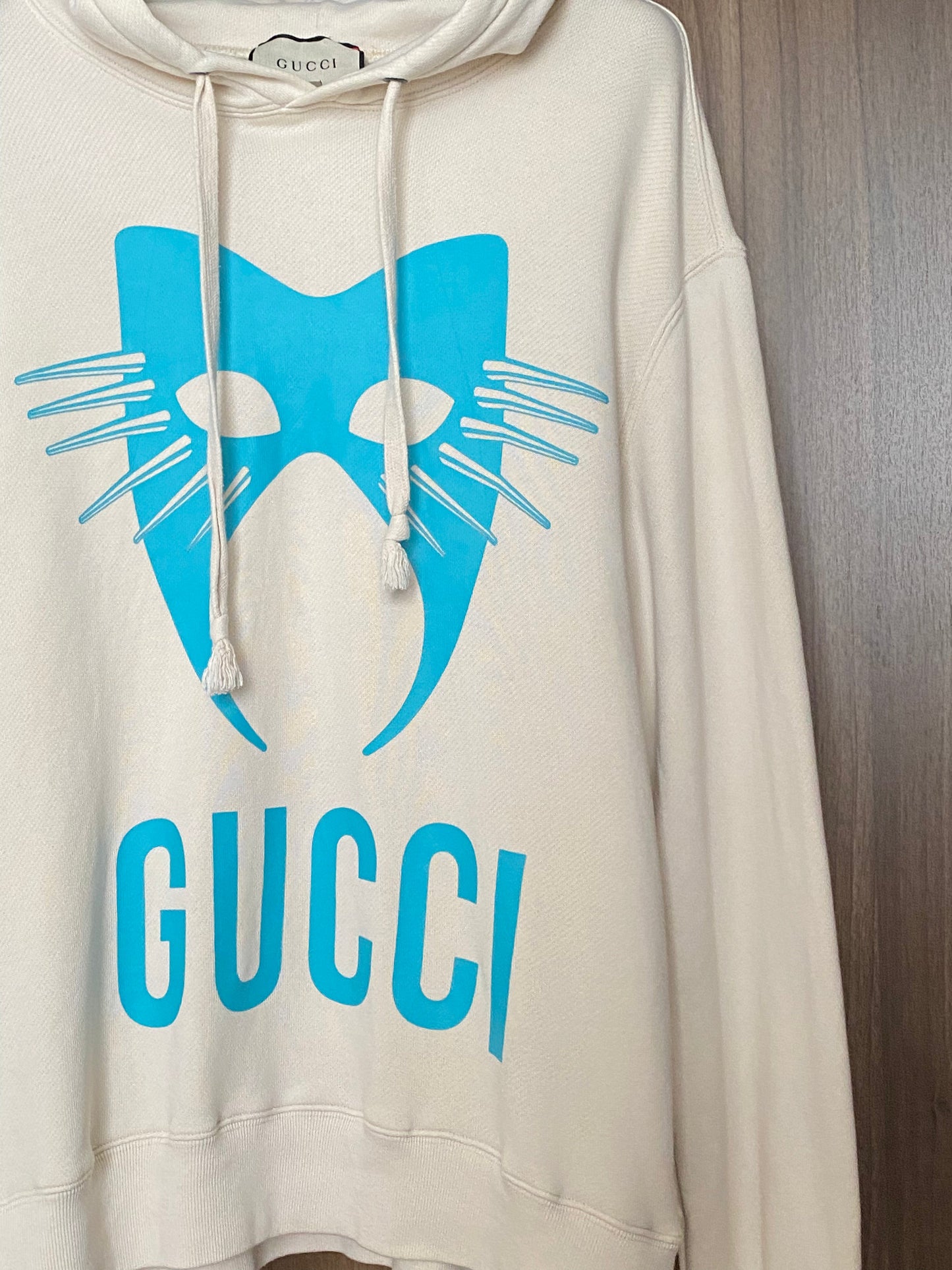 Gucci Ivory Mask Hooded Sweatshirt