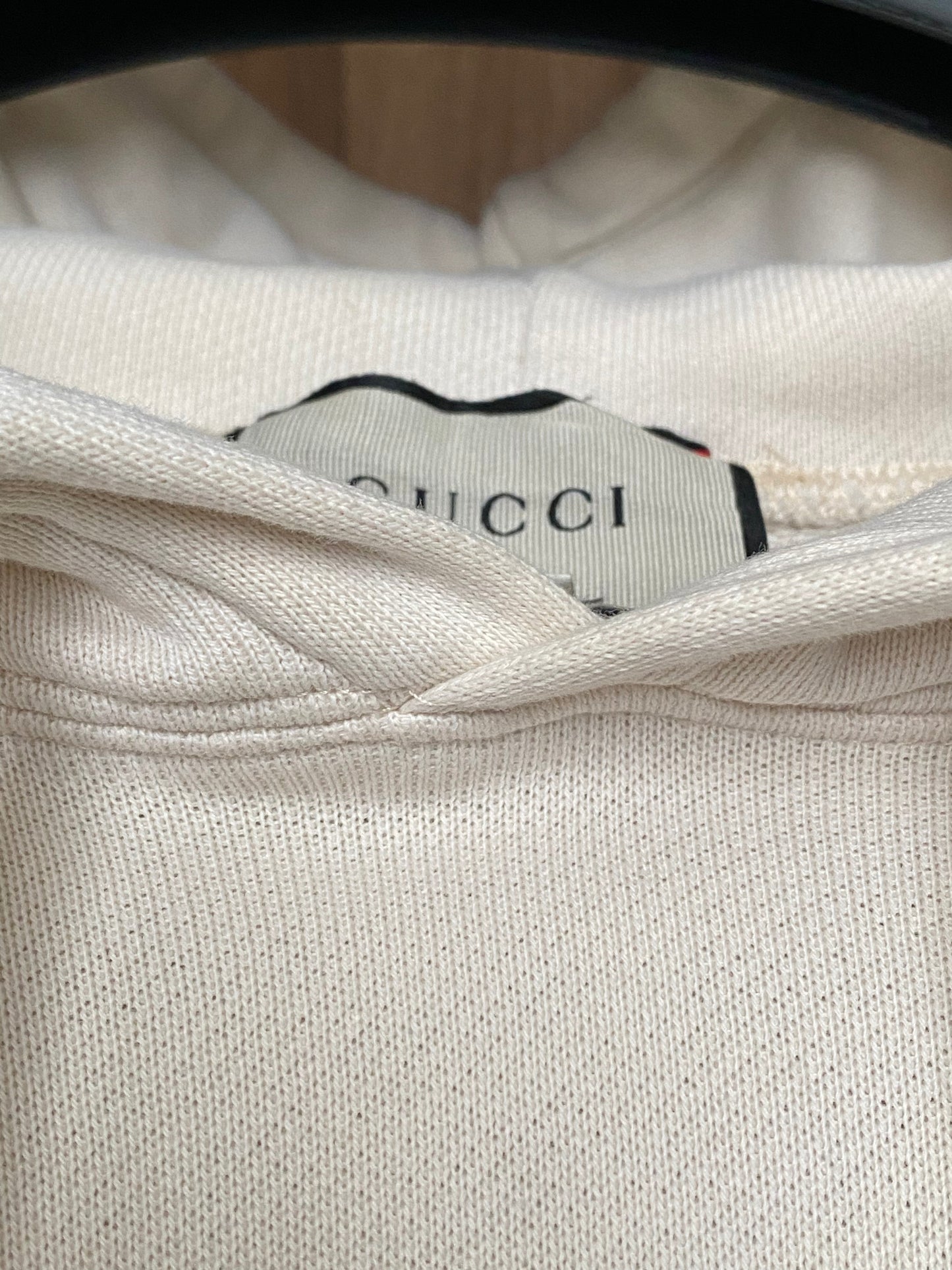 Gucci Ivory Mask Hooded Sweatshirt