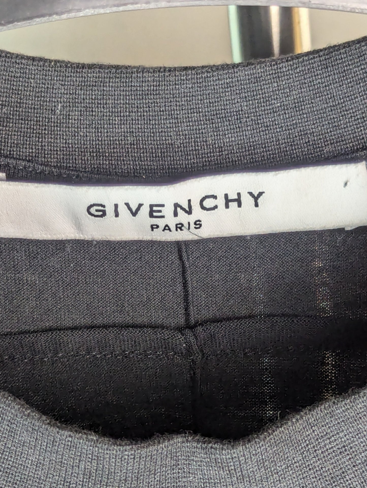 Givenchy Distressed Logo Black Cotton S Oversized