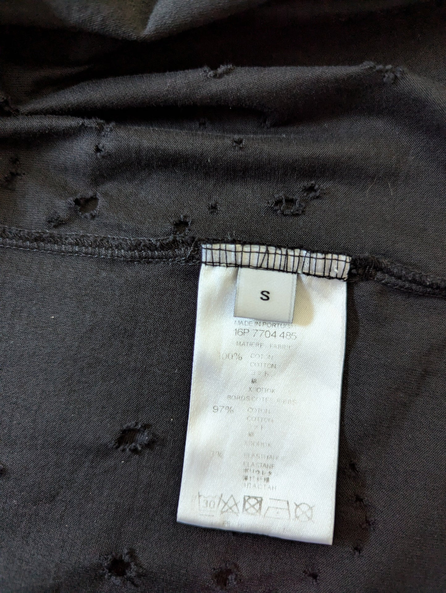 Givenchy Distressed Logo Black Cotton S Oversized
