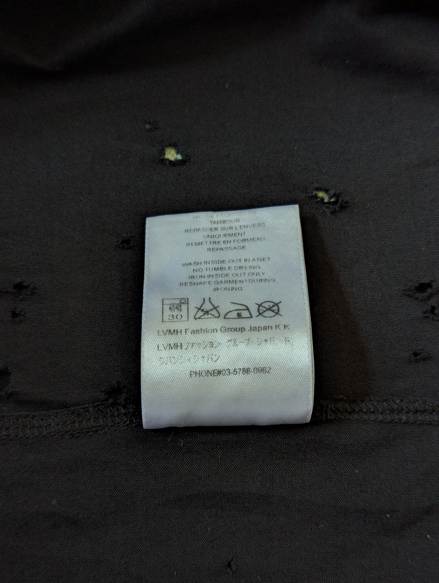 Givenchy Distressed Logo Black Cotton S Oversized