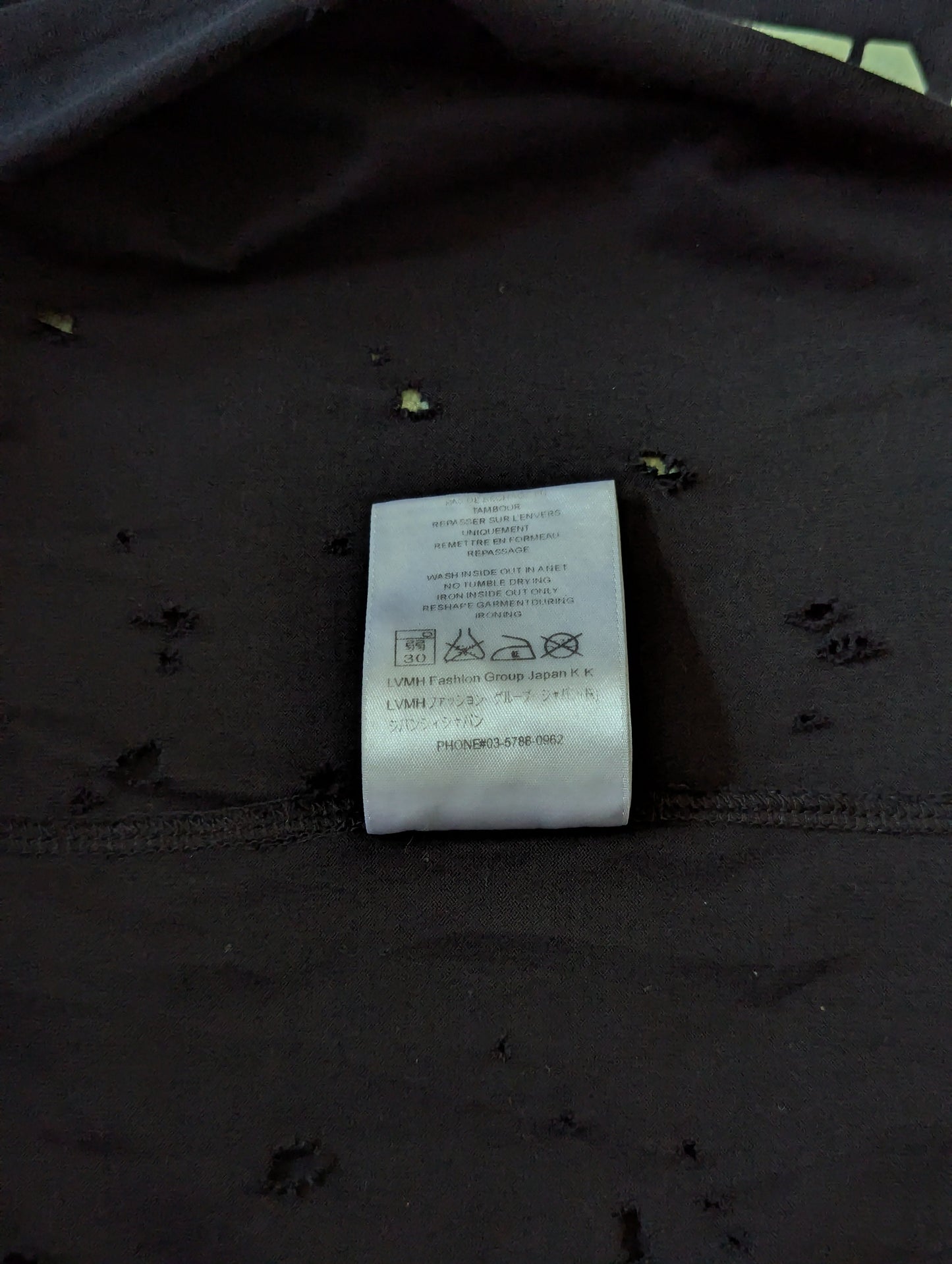 Givenchy Distressed Logo Black Cotton S Oversized