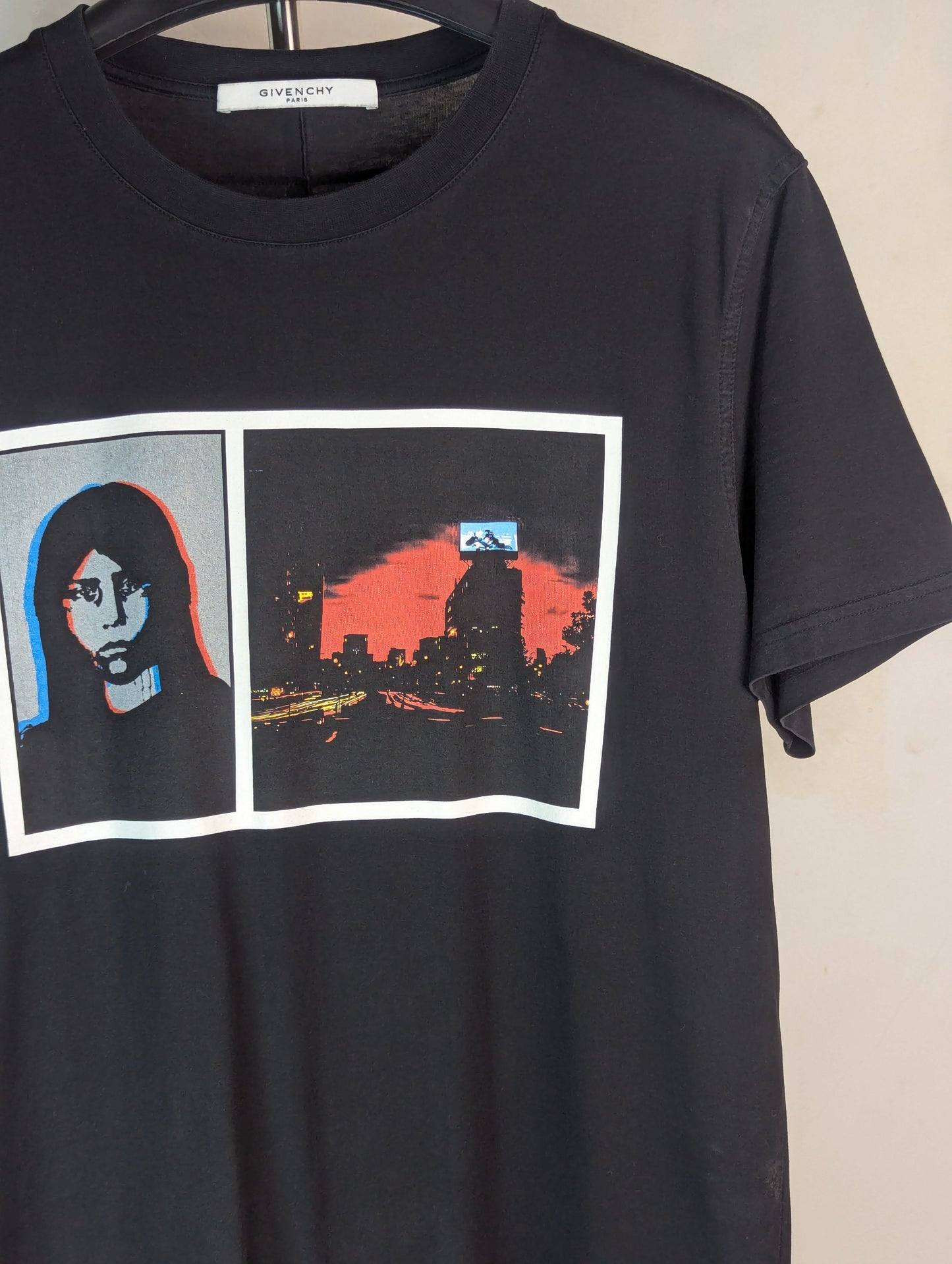 Givenchy Abstract Girl Print Cotton T Shirt Large