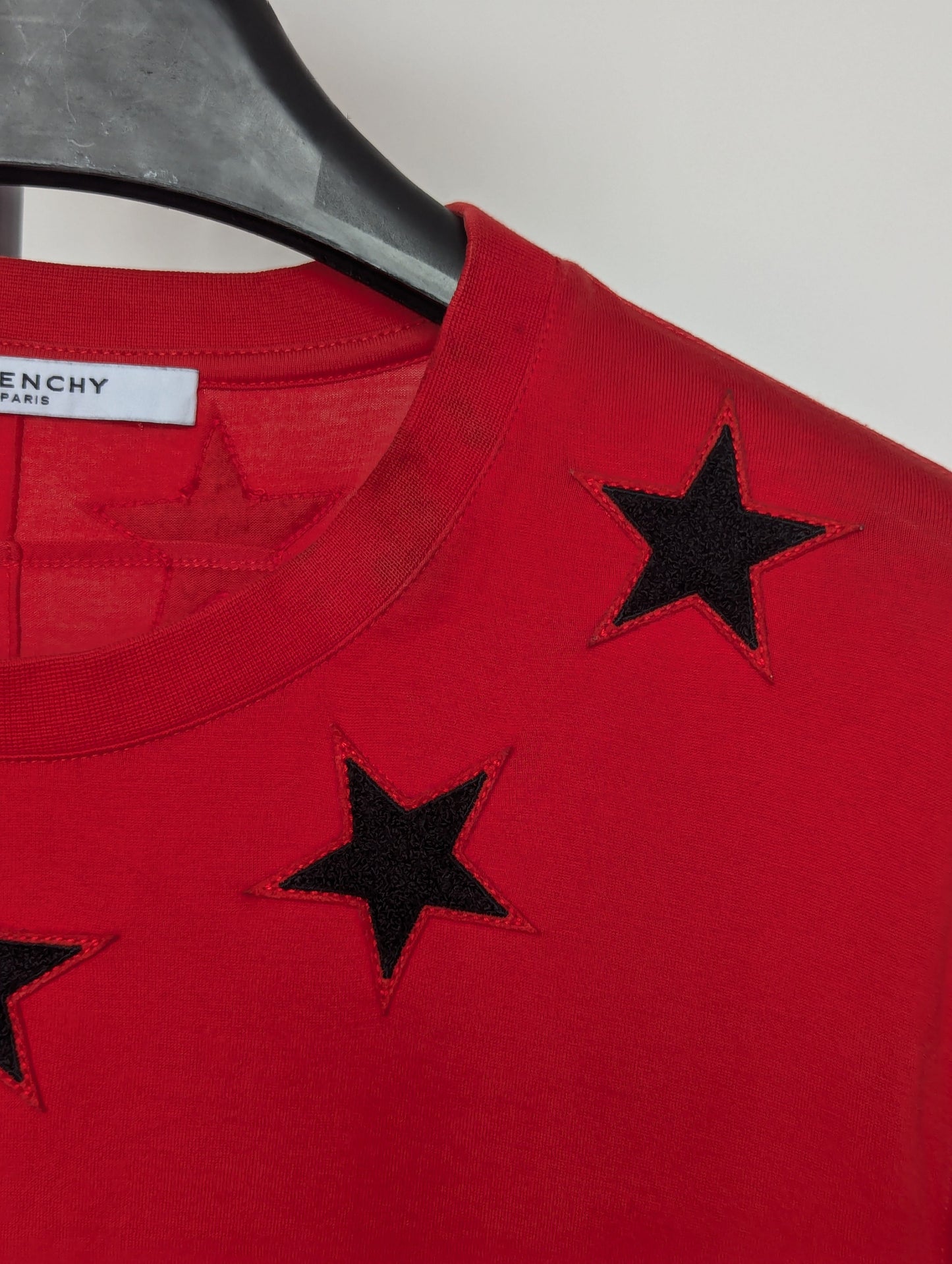 Givenchy 47 Stars Cotton Red T Shirt Medium