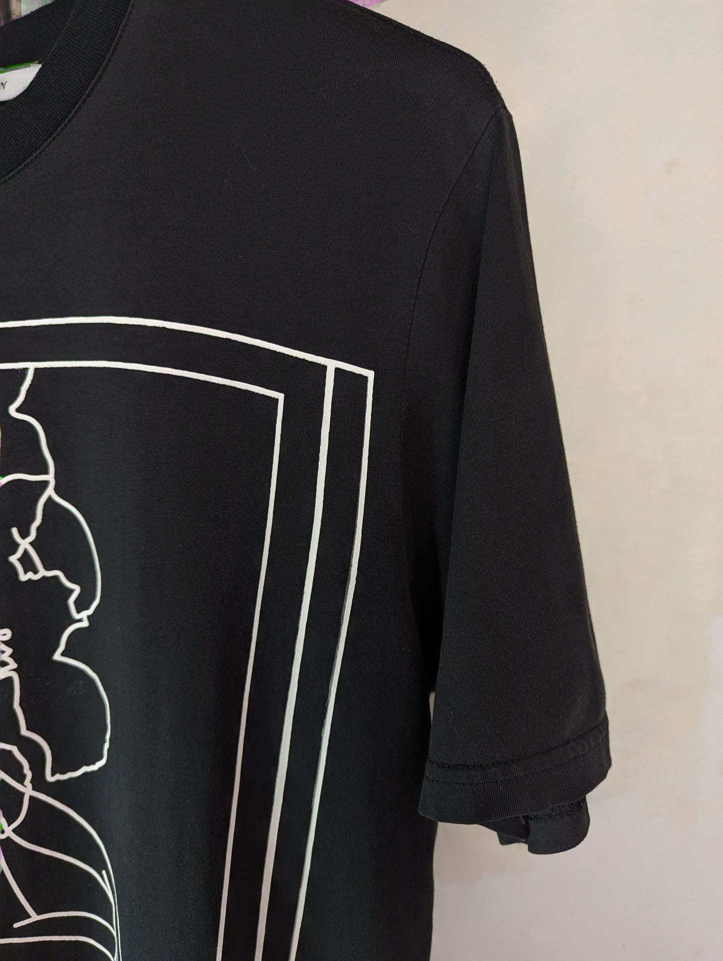 Givenchy Bambi White Outline Print Cotton S Oversized