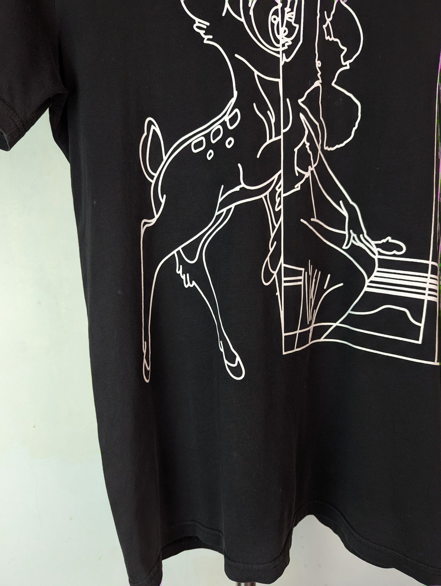 Givenchy Bambi White Outline Print Cotton S Oversized