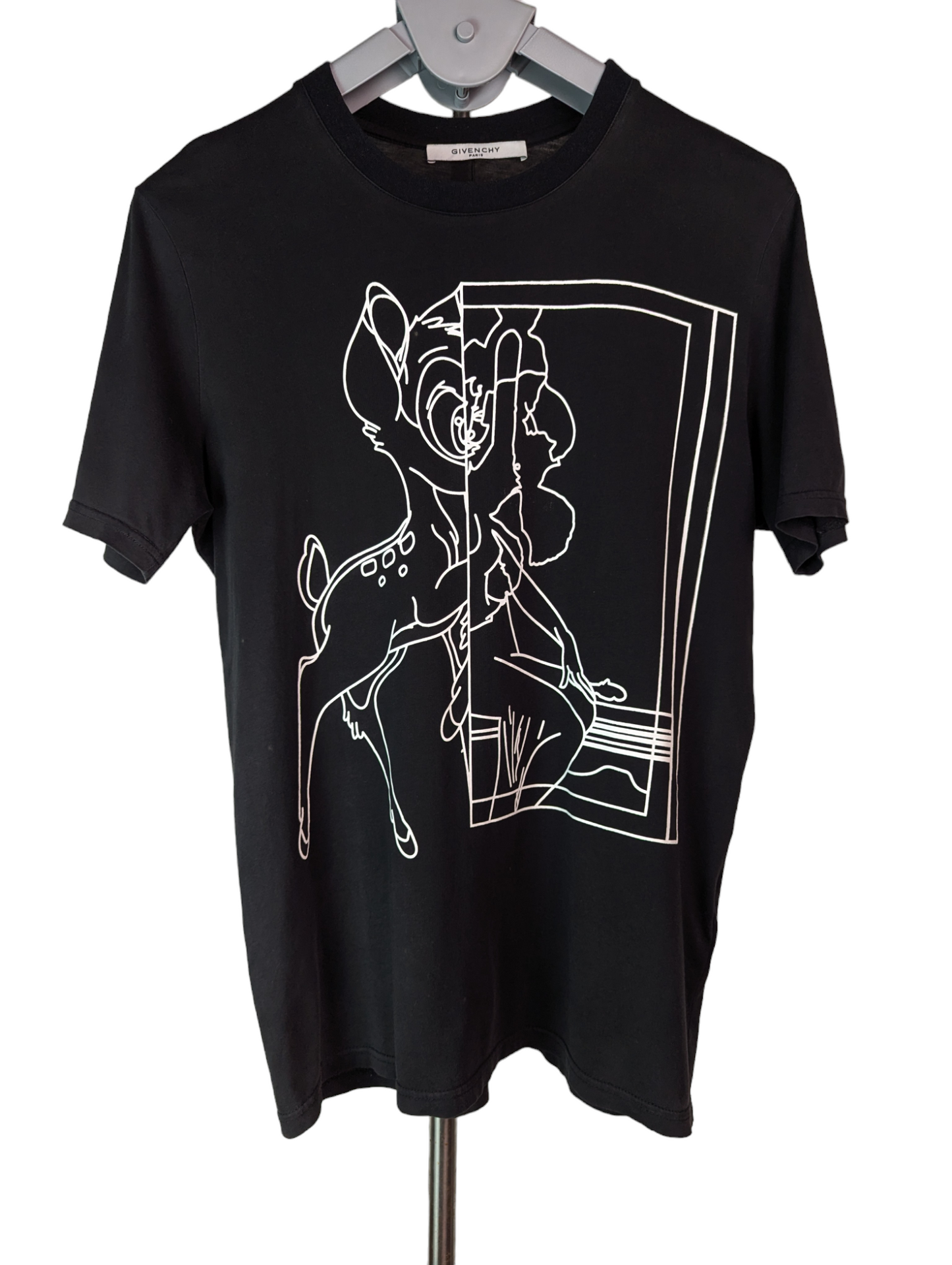 Givenchy Bambi White Outline Print Cotton S Oversized