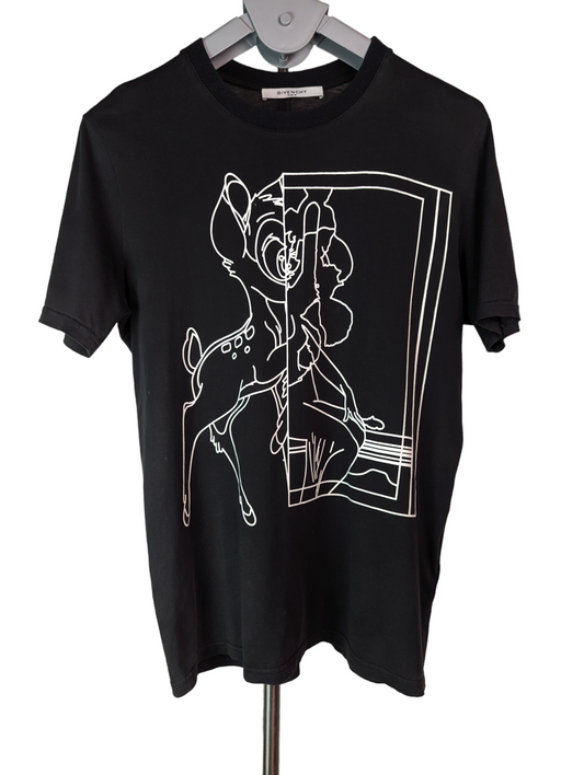Givenchy Bambi White Outline Print Cotton S Oversized