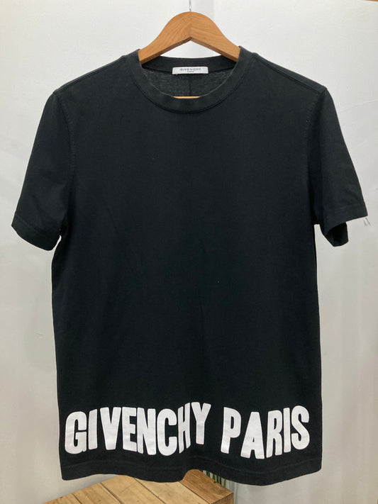 Givenchy Logo Black Cotton T Shirt Xs Cubanfit