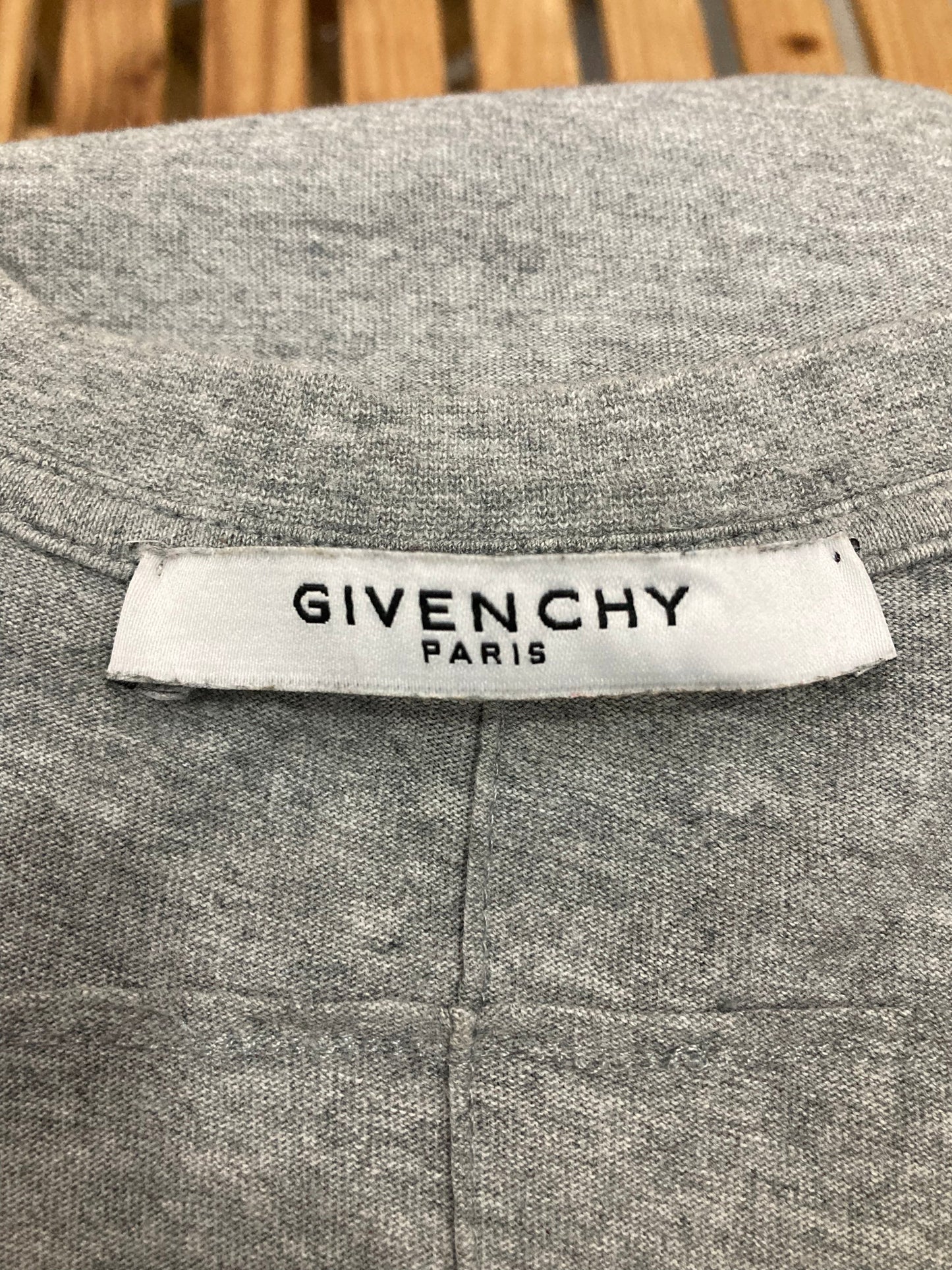 Givenchy Rottweiler Embroiered Logo Grey T Shirt Medium Oversized