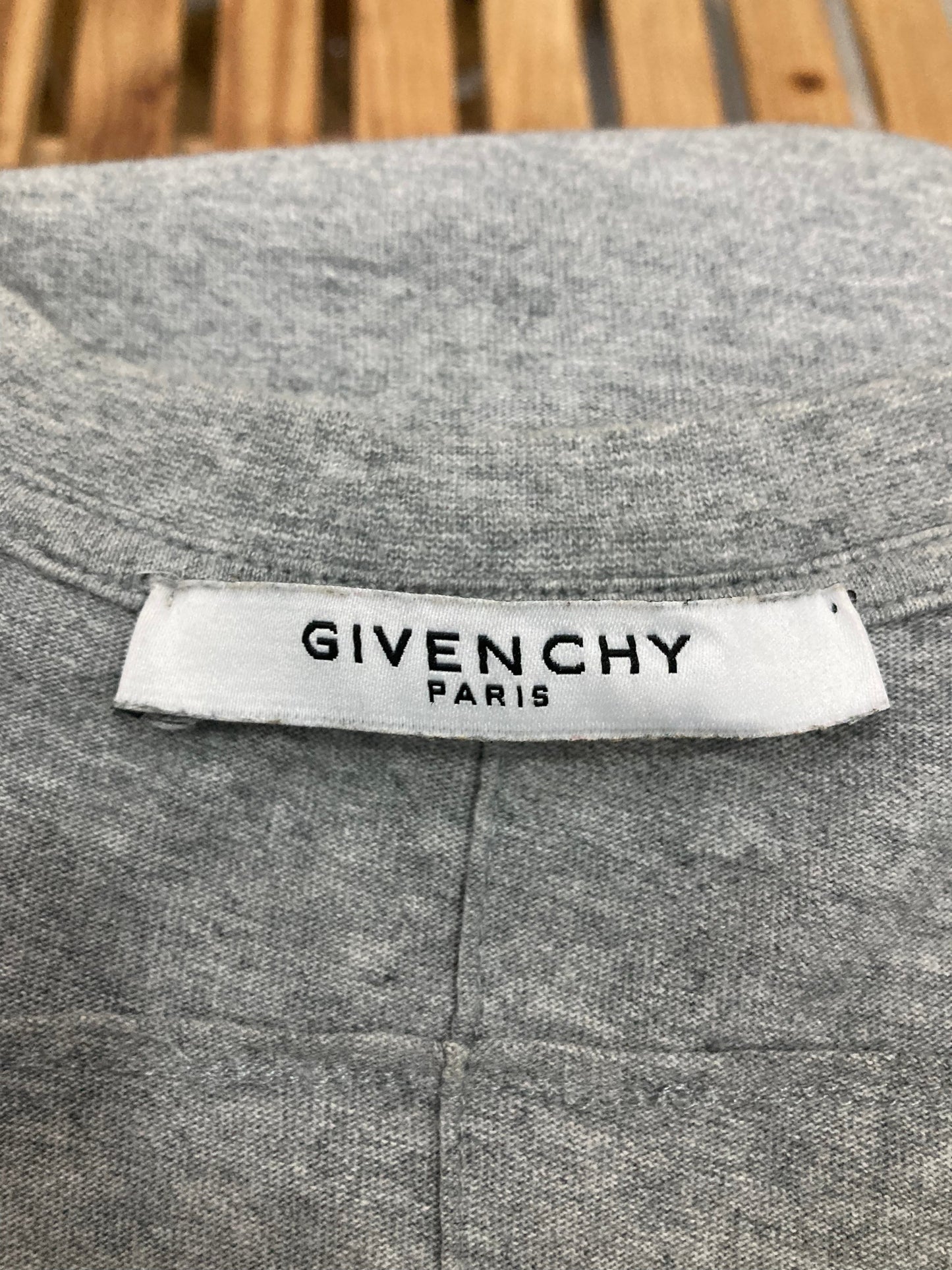 Givenchy Rottweiler Embroiered Logo Grey T Shirt Medium Oversized