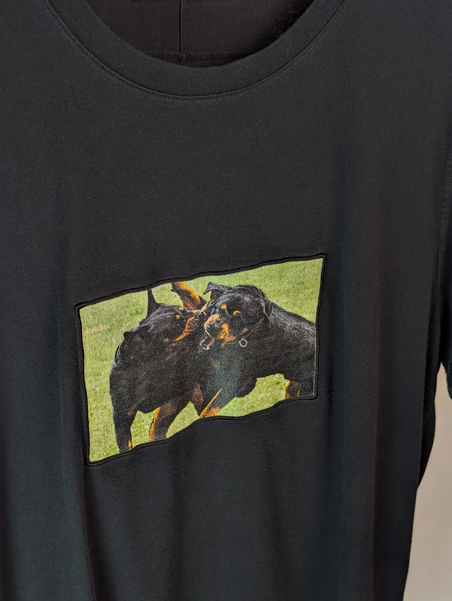Givenchy Rottweiler Box Embroidery T Shirt Large