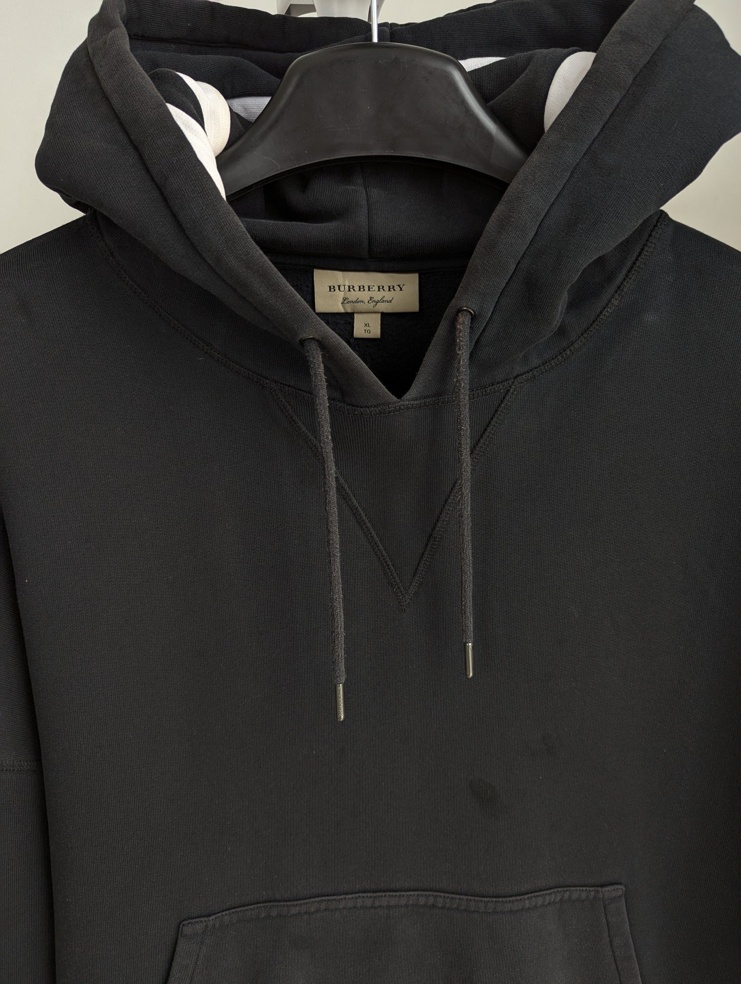 Vintage 00S Burberry Striped Oversized Hoodie Xl