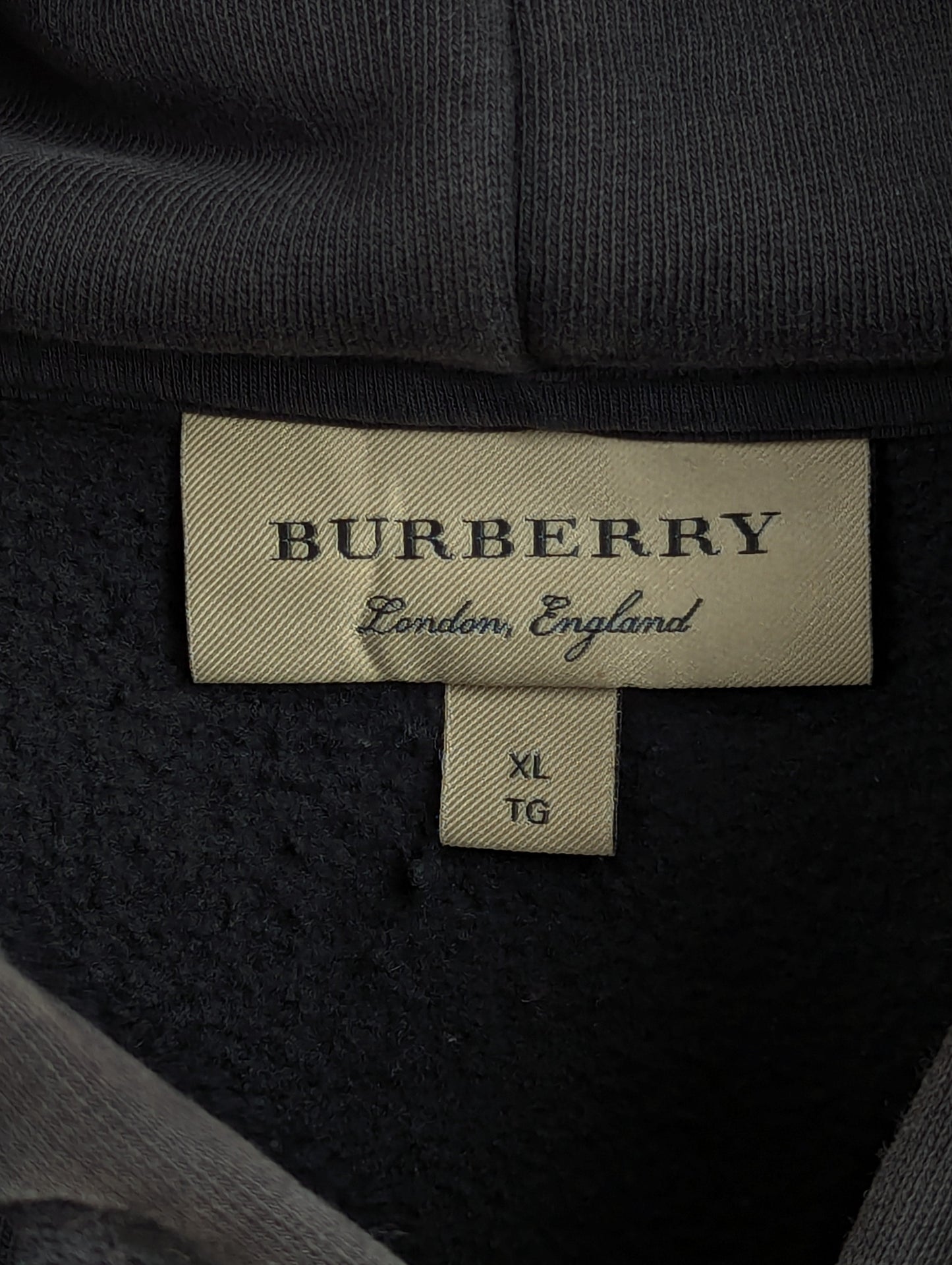 Vintage 00S Burberry Striped Oversized Hoodie Xl