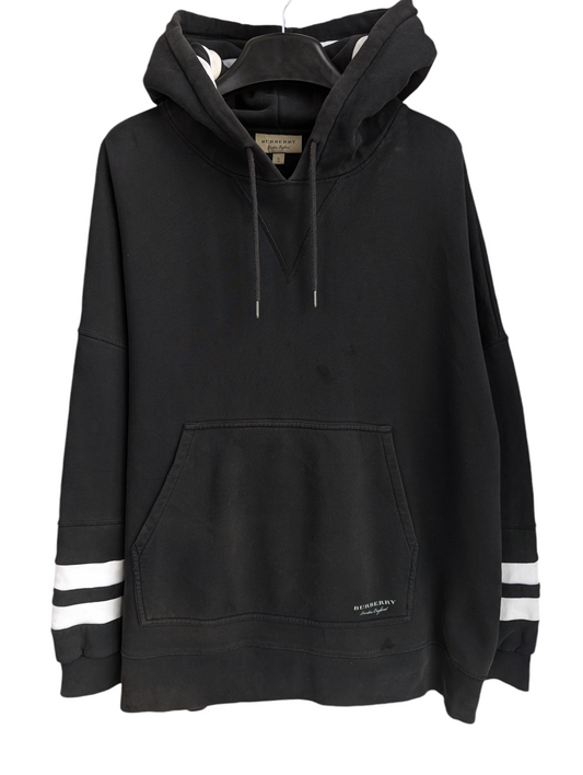 Vintage 00S Burberry Striped Oversized Hoodie Xl