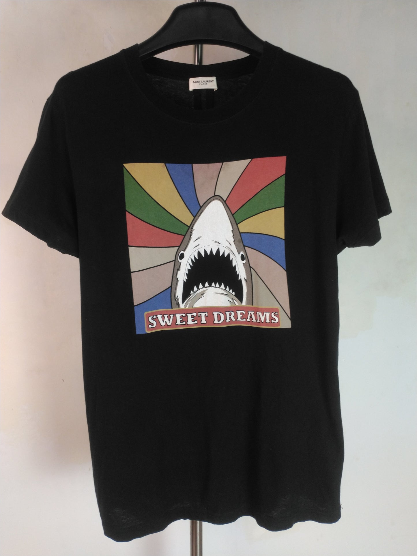 Saint Laurent Shark Print T Shirt