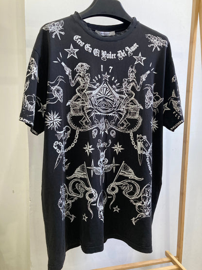 Givenchy Elmerinda Print Cotton T Shirt Large