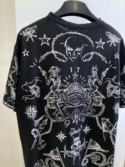 Givenchy Elmerinda Print Cotton T Shirt Large
