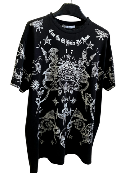 Givenchy Elmerinda Print Cotton T Shirt Large