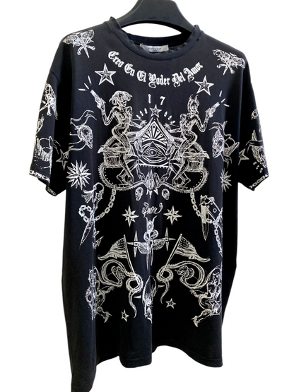 Givenchy Elmerinda Print Cotton T Shirt Large