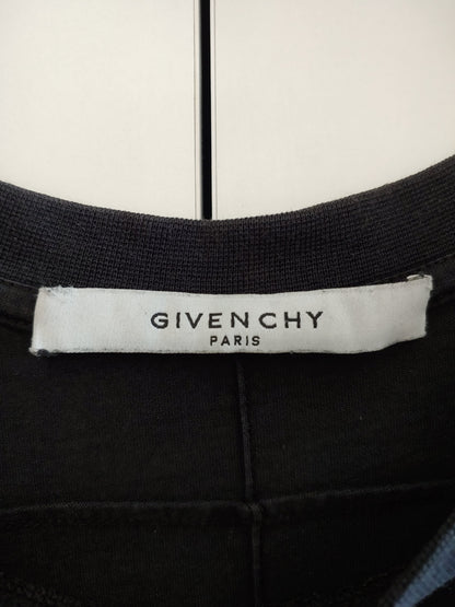 Givenchy Sunset Logo Black Cotton T Shirt S Oversized