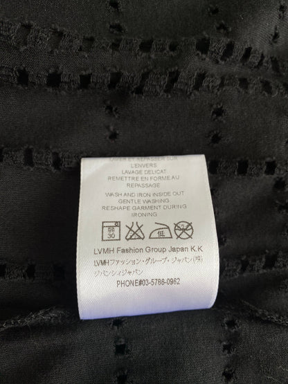 Givenchy Black Perforated Logo Oversized M T Shirt