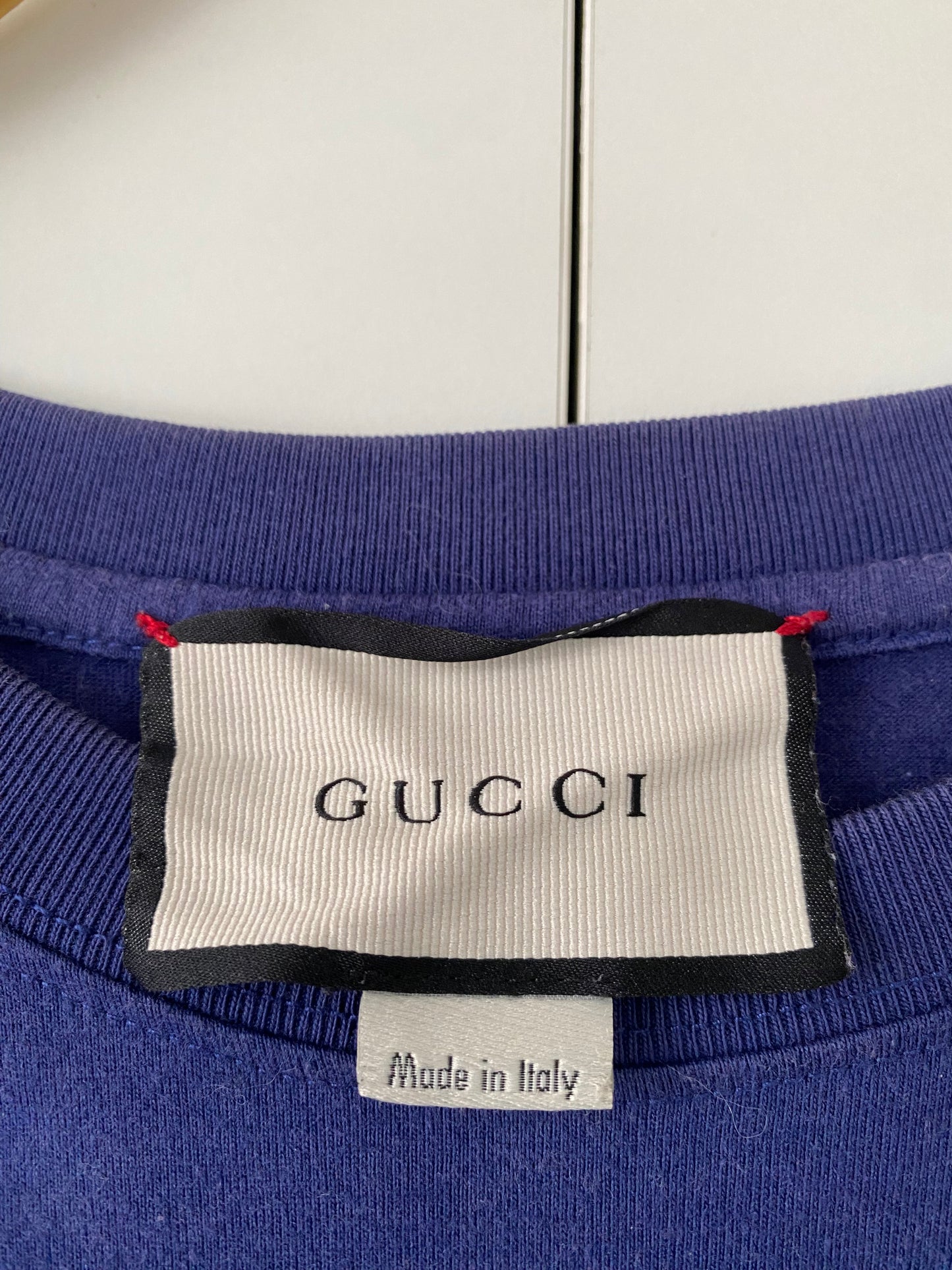 Gucci Interlocking G Blue Cotton T Shirt