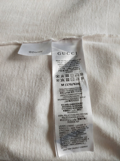 Gucci Disney Donald Duck  Off White Cotton T Shirt  M Regular Fit